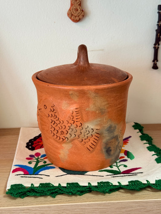 Luna Hummingbird Storage Jar “K”