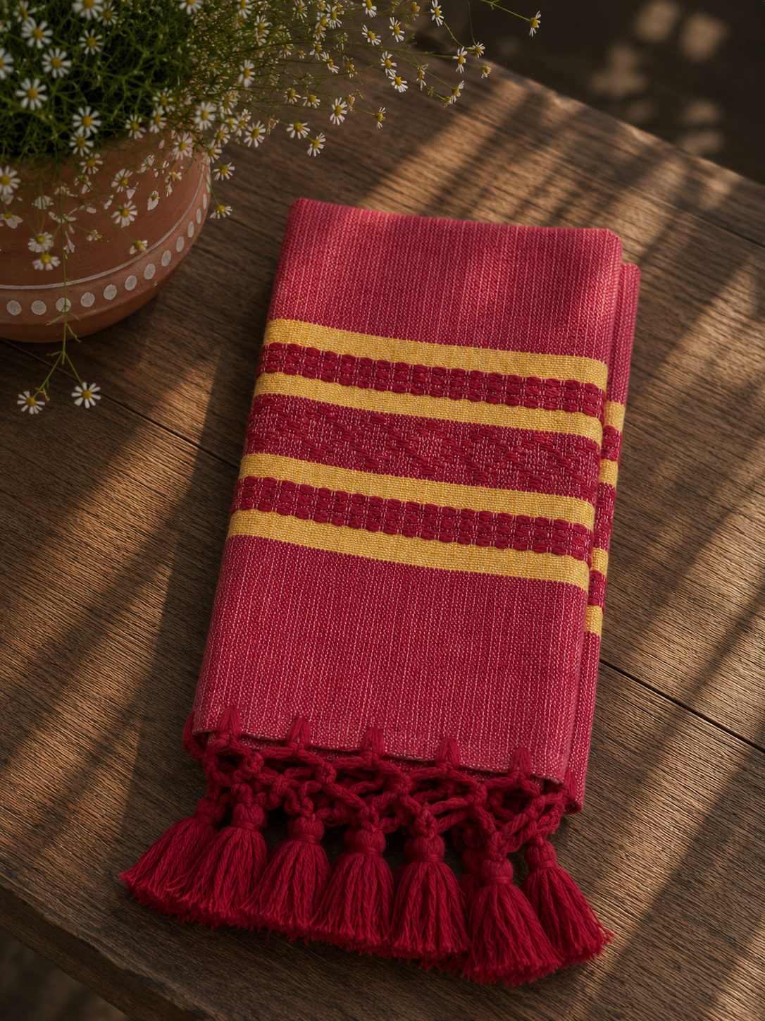 Red with Yellow Accents Napkin
