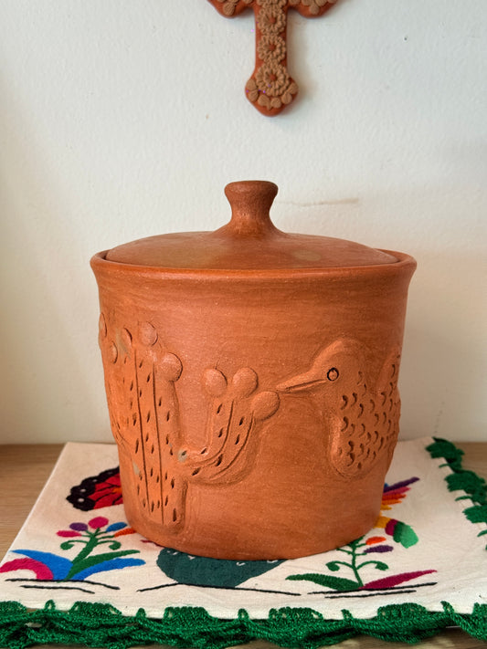 Luna Hummingbird Storage Jar “P”