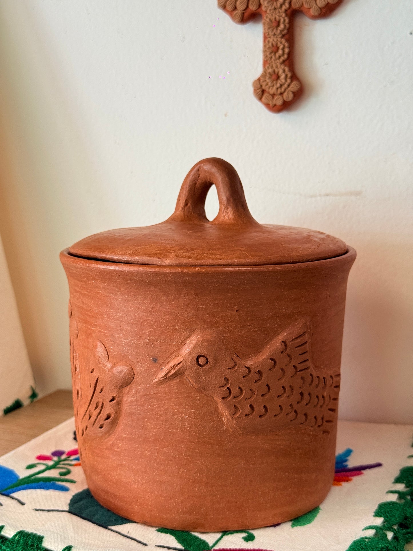 Luna Hummingbird Storage Jar “E”