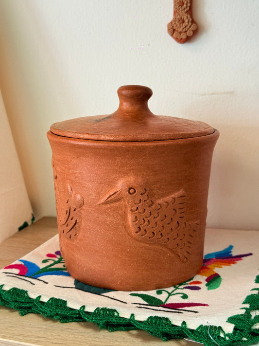 Luna Hummingbird Storage Jar “J”