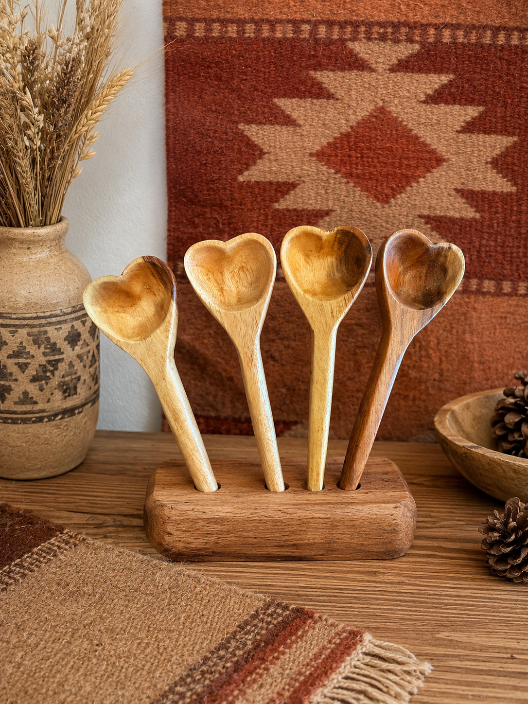 Small Heart Spoon Guamuchil 4''