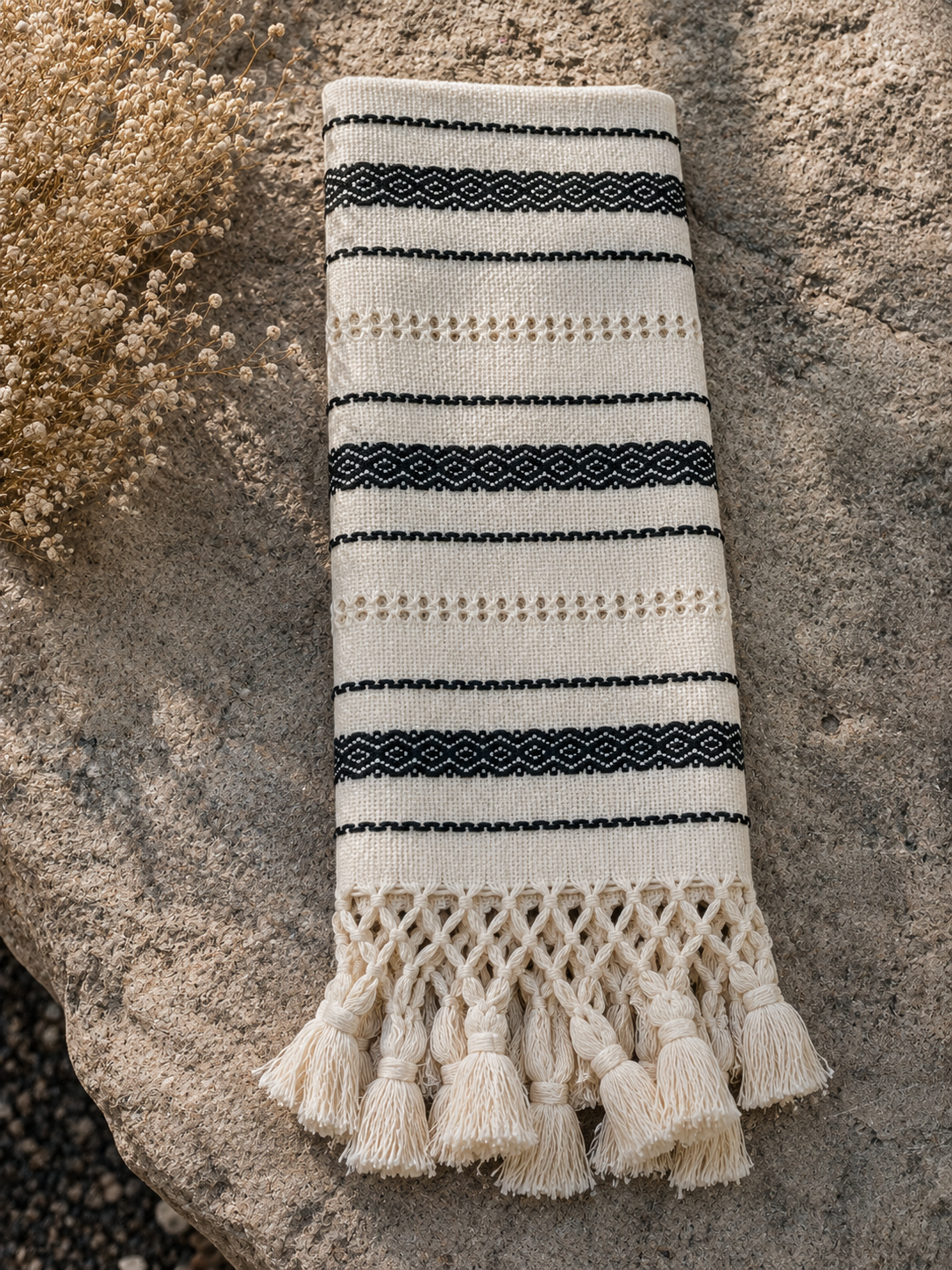 Natural with Black Accents