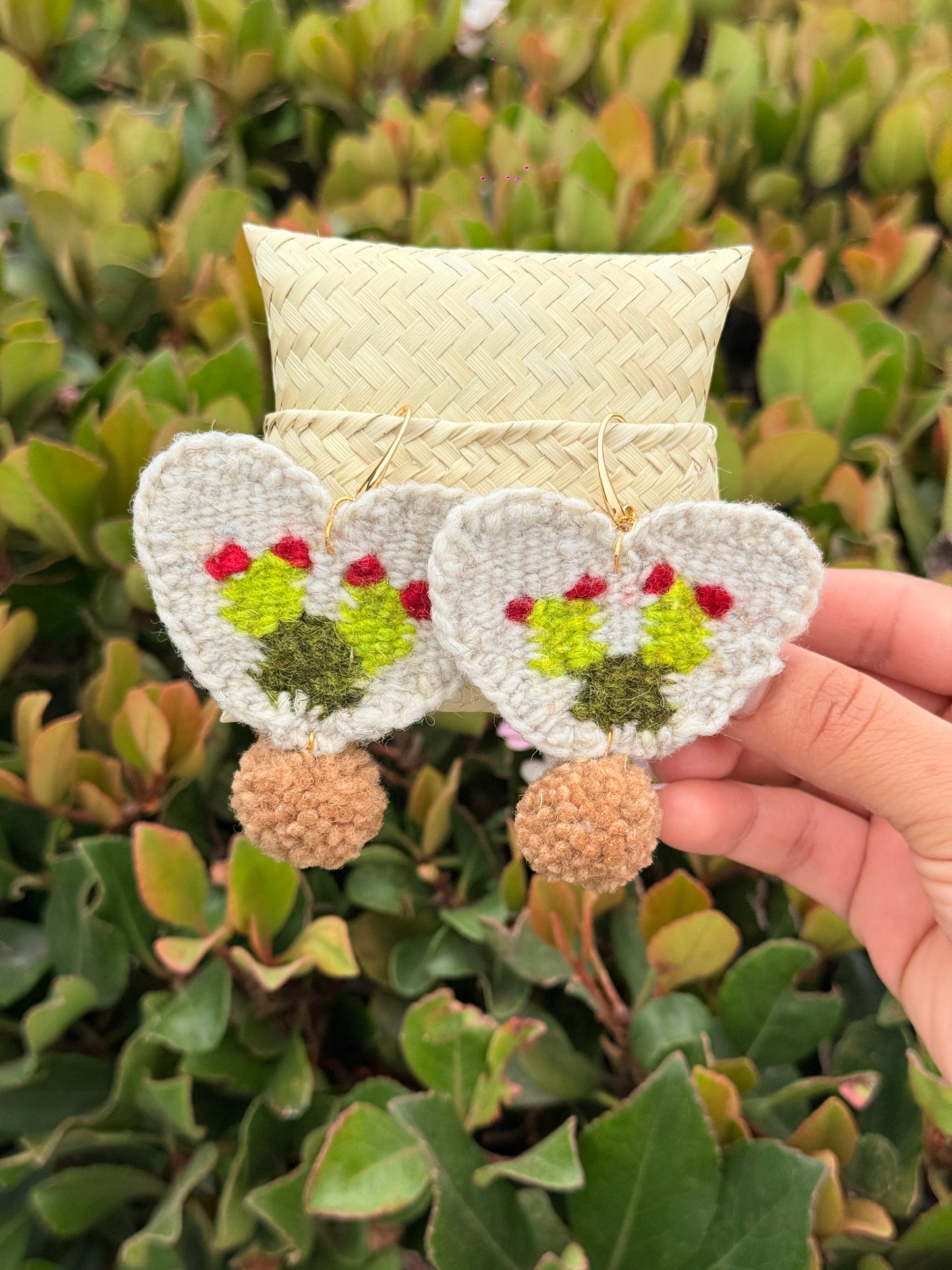 “Nopal” Heart Earrings