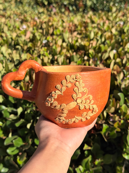 “Brenda” Red Jumbo Butterfly Mug