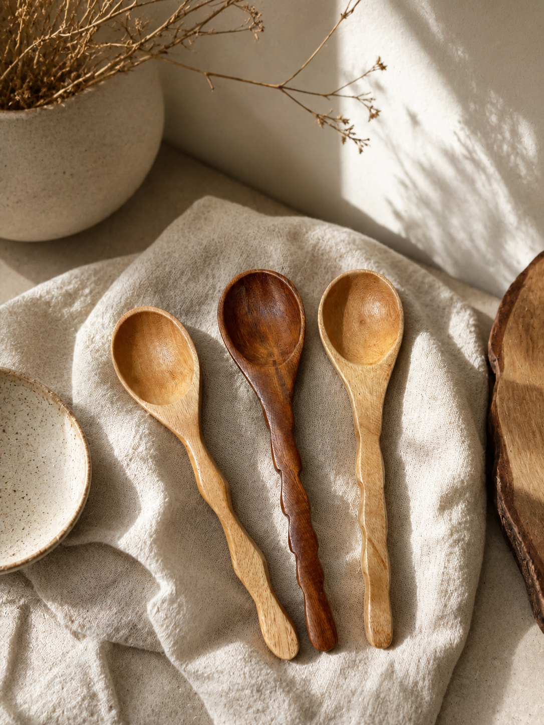 Curved Guamuchil Spoon 6.5"