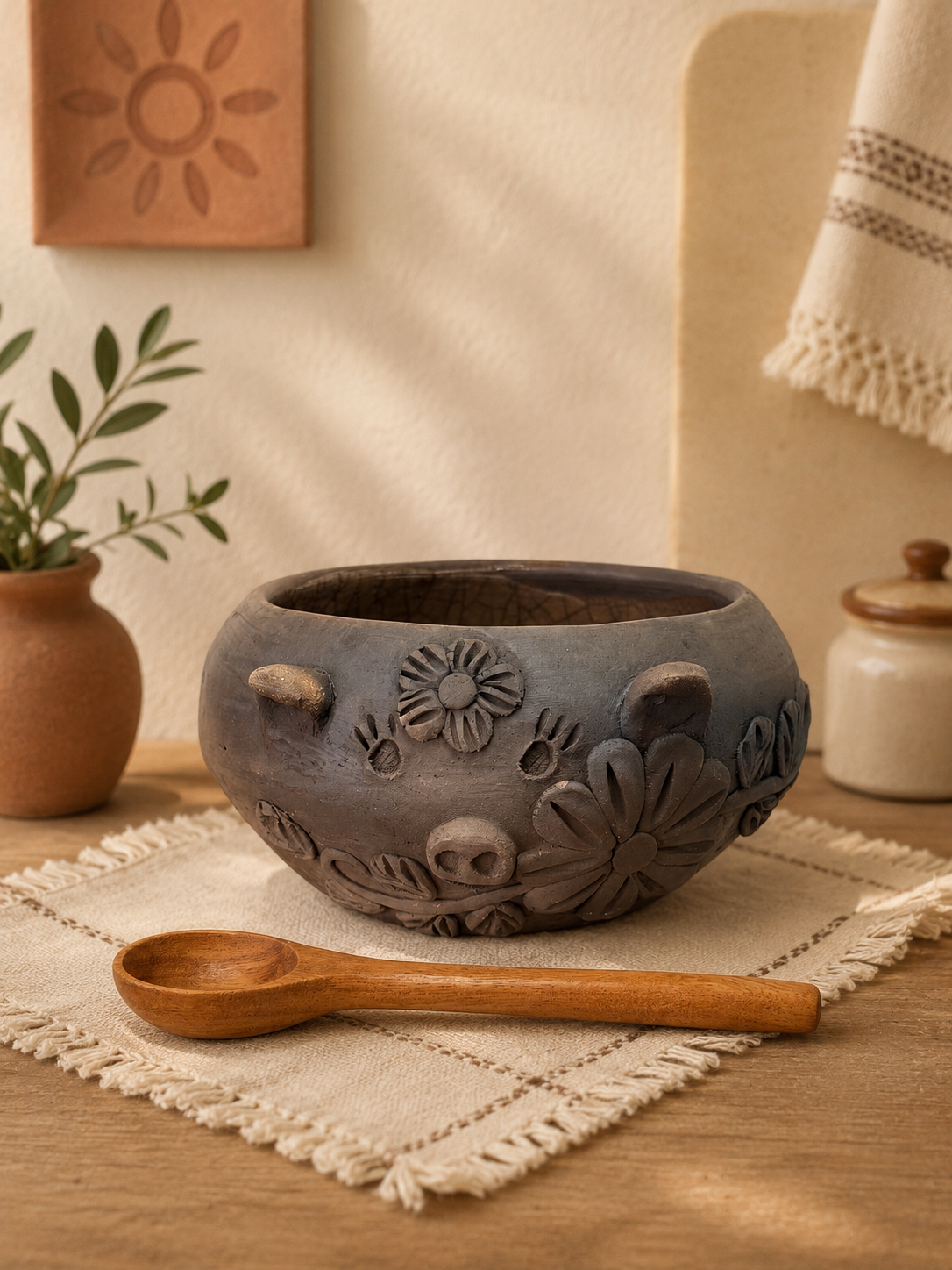 "Julie" Piggy Bowl 6''