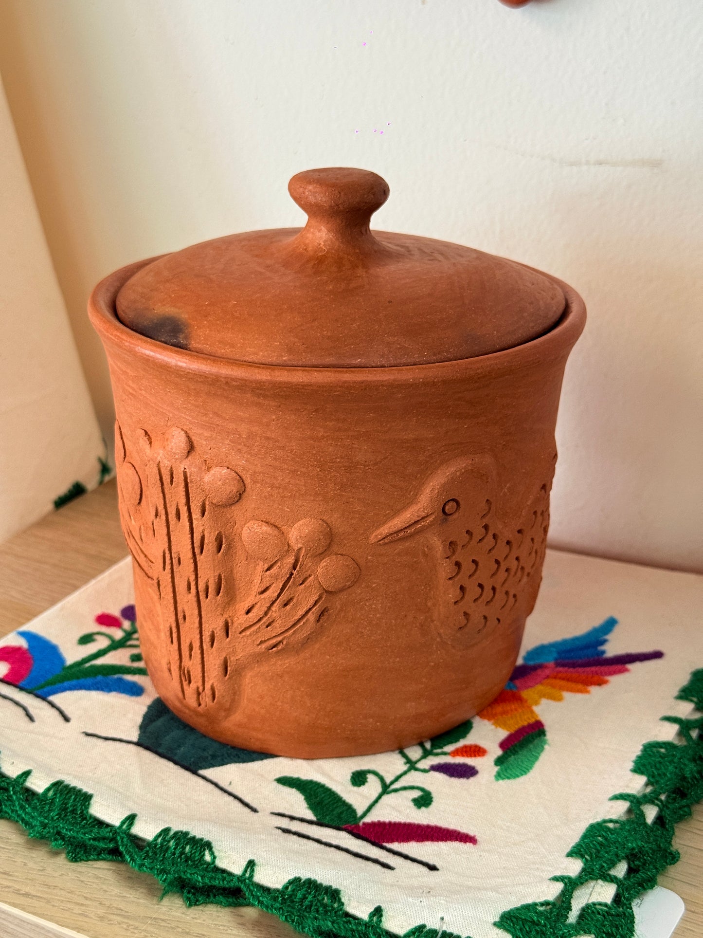 Luna Hummingbird Storage Jar “I”