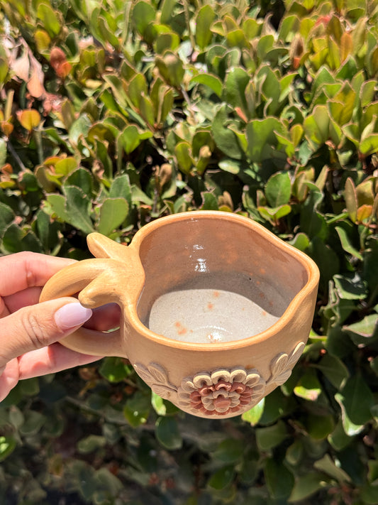 “Maria” Natural Heart Mug