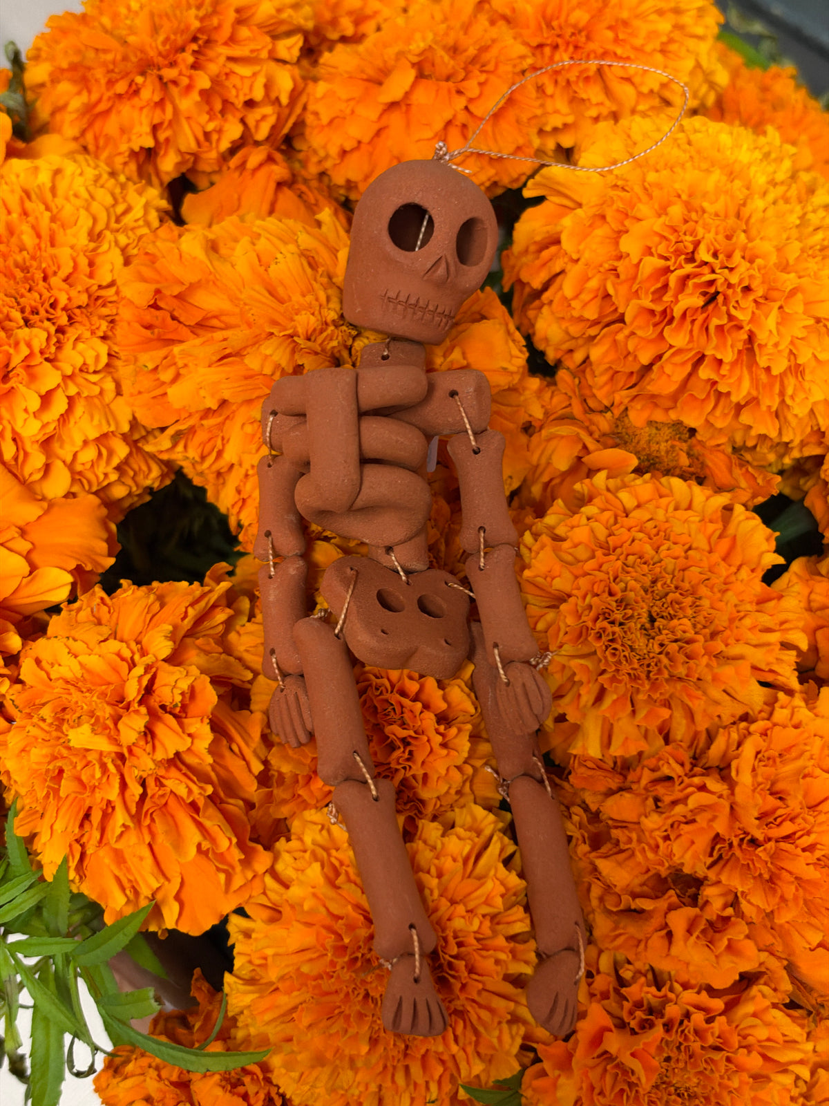 Mini Red Catrin Skeleton