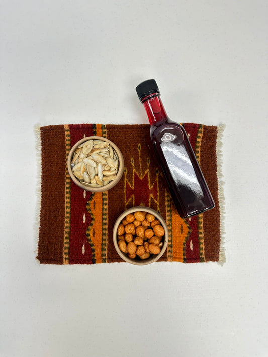 "Dahlia" Wool Coaster/Tapetitos