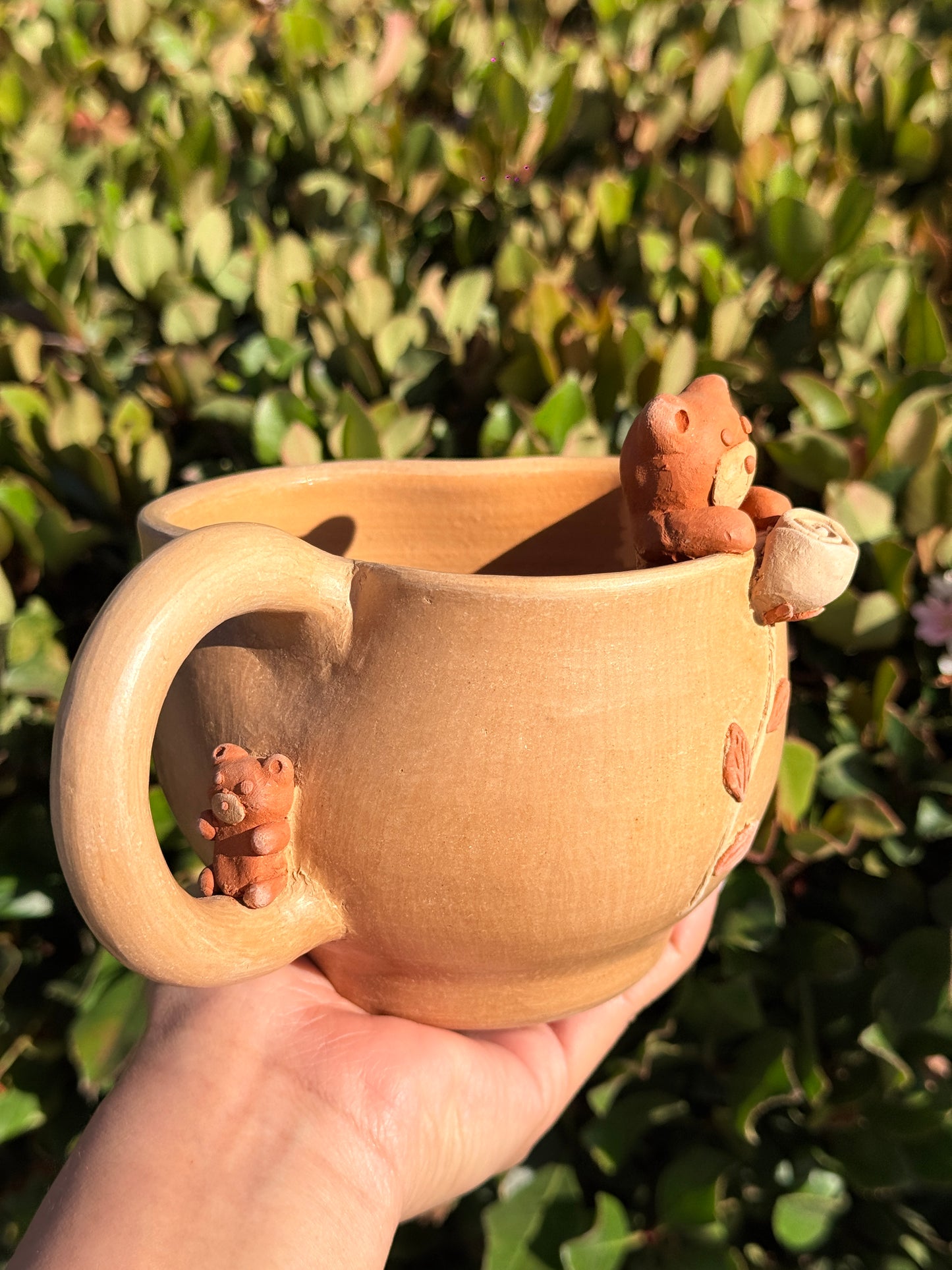 "Natural" Jumbo Rose Mug