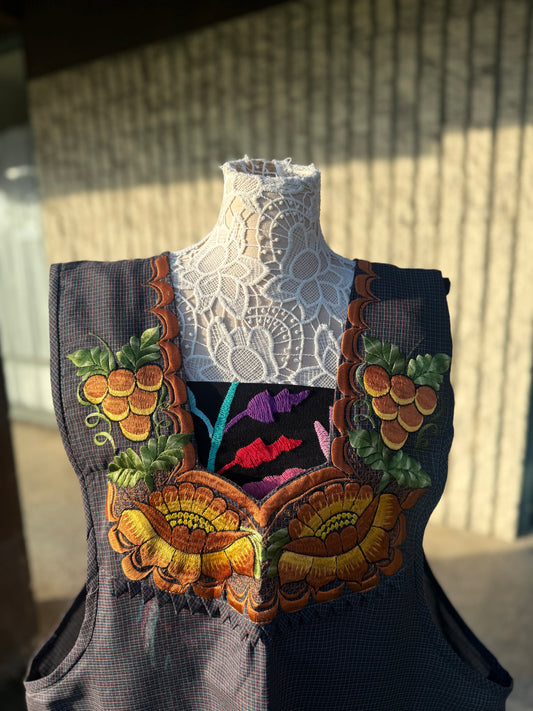 Grapes/Flower Apron/Mandil 3XL