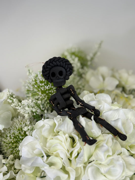 Mini catrina/frida skeleton ahumado