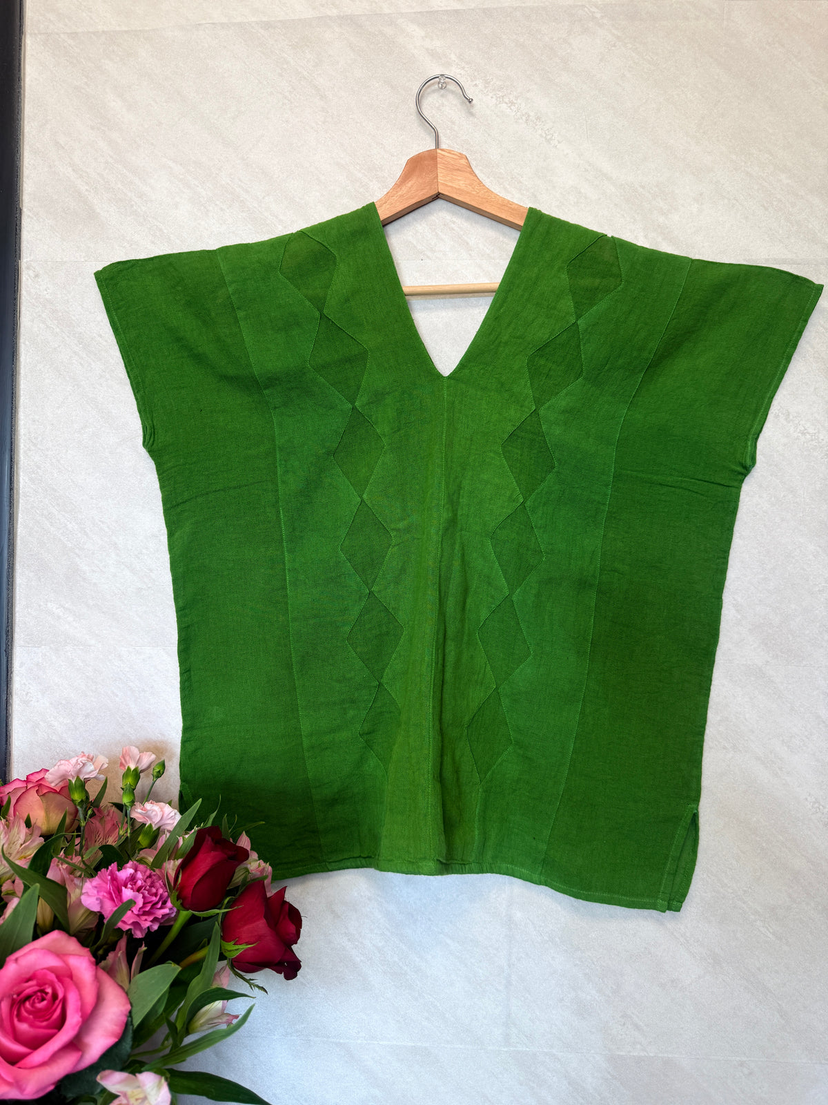Lime Green Blouse Oversized