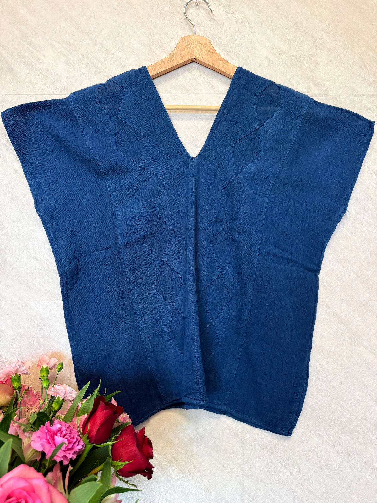 True Blue Blouse Oversize