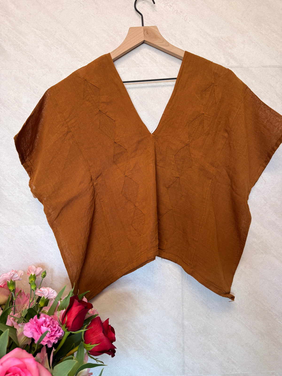 Crop Top Rust Brown