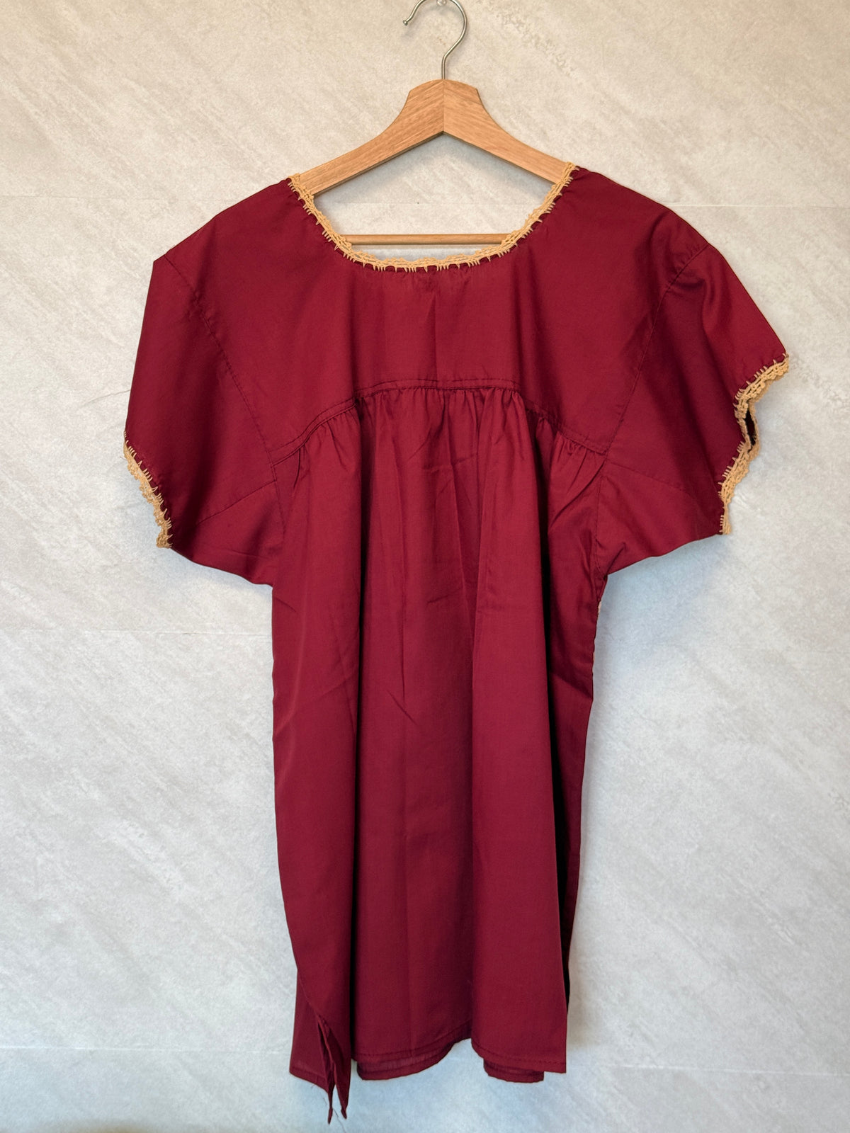 San Antonino Embroidered Blouse "Cherry" M/L