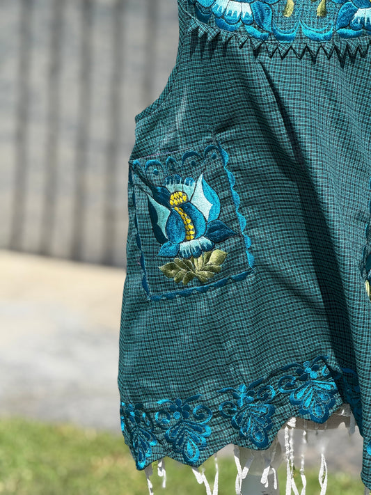 Turquoise/Green Mandil XL