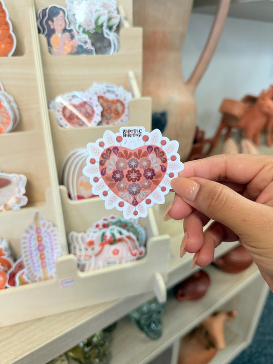 FILIGRANA HEART WALL DECOR STICKER- AUTUMN COLOR