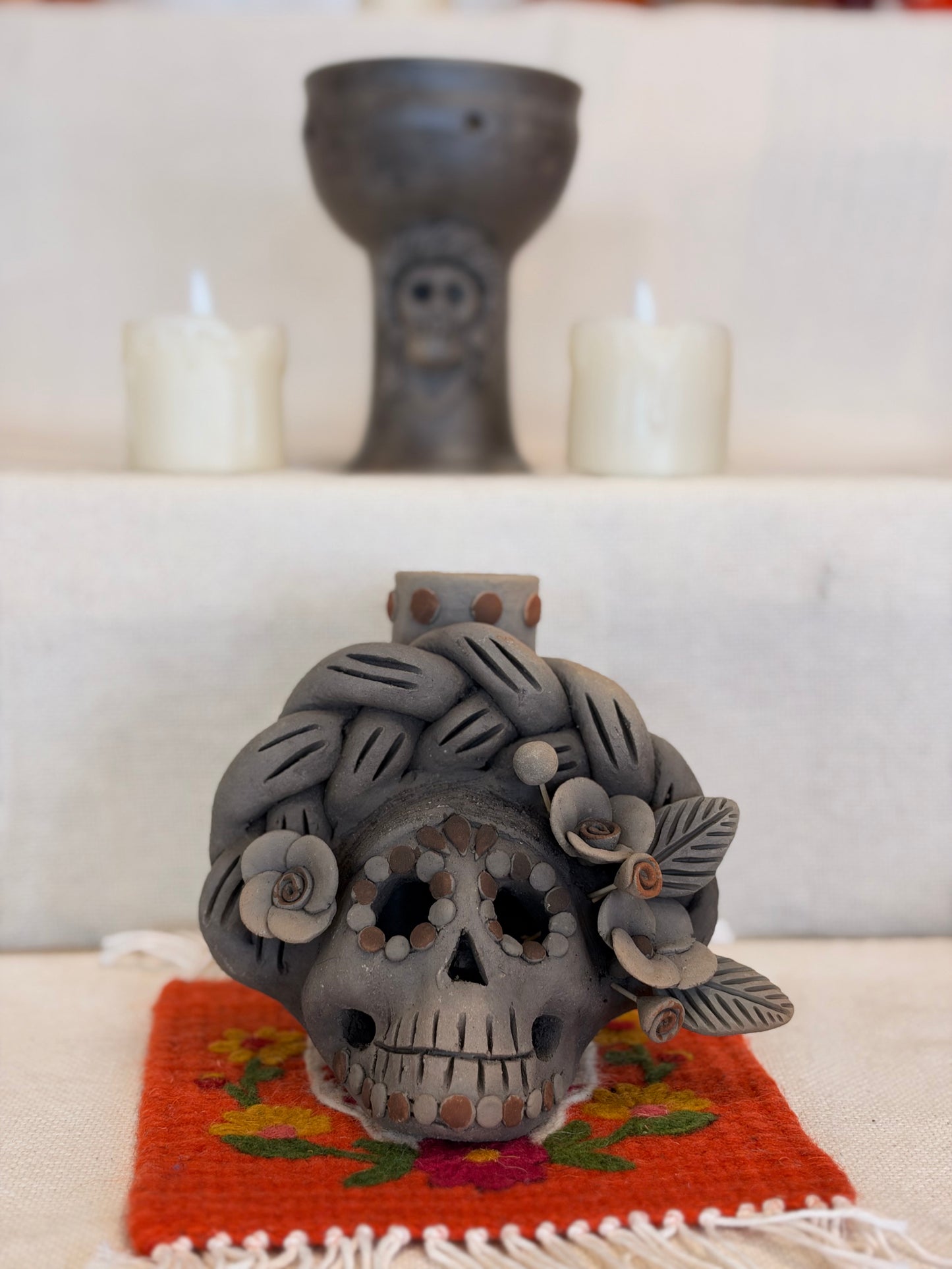 Catrina Ahumado Candleholder "H"