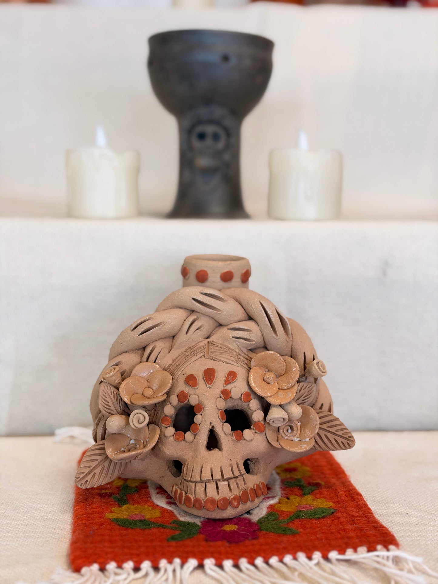 Catrina Natural CandleHolder "K"