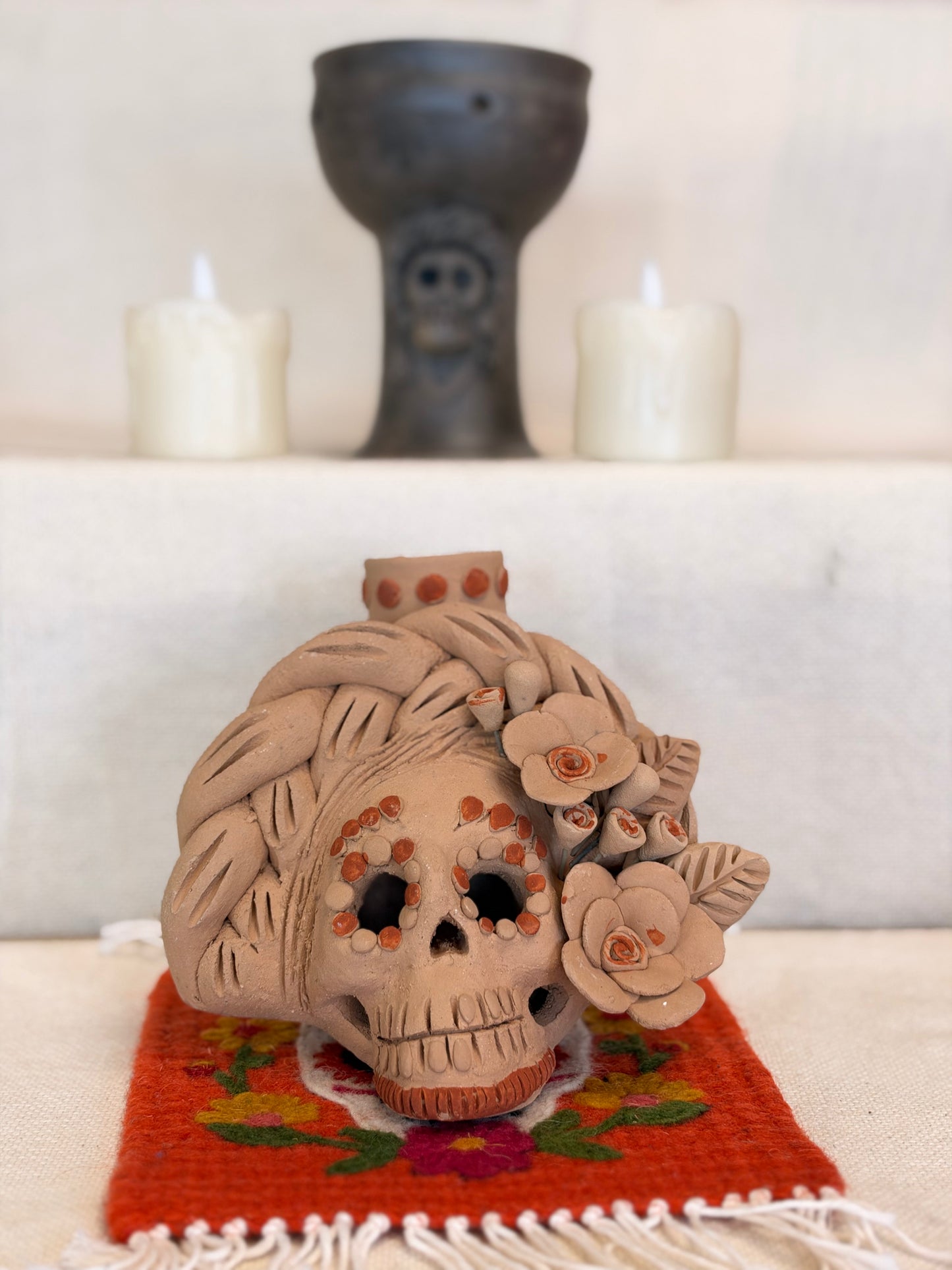 Catrina Natural CandleHolder "P"
