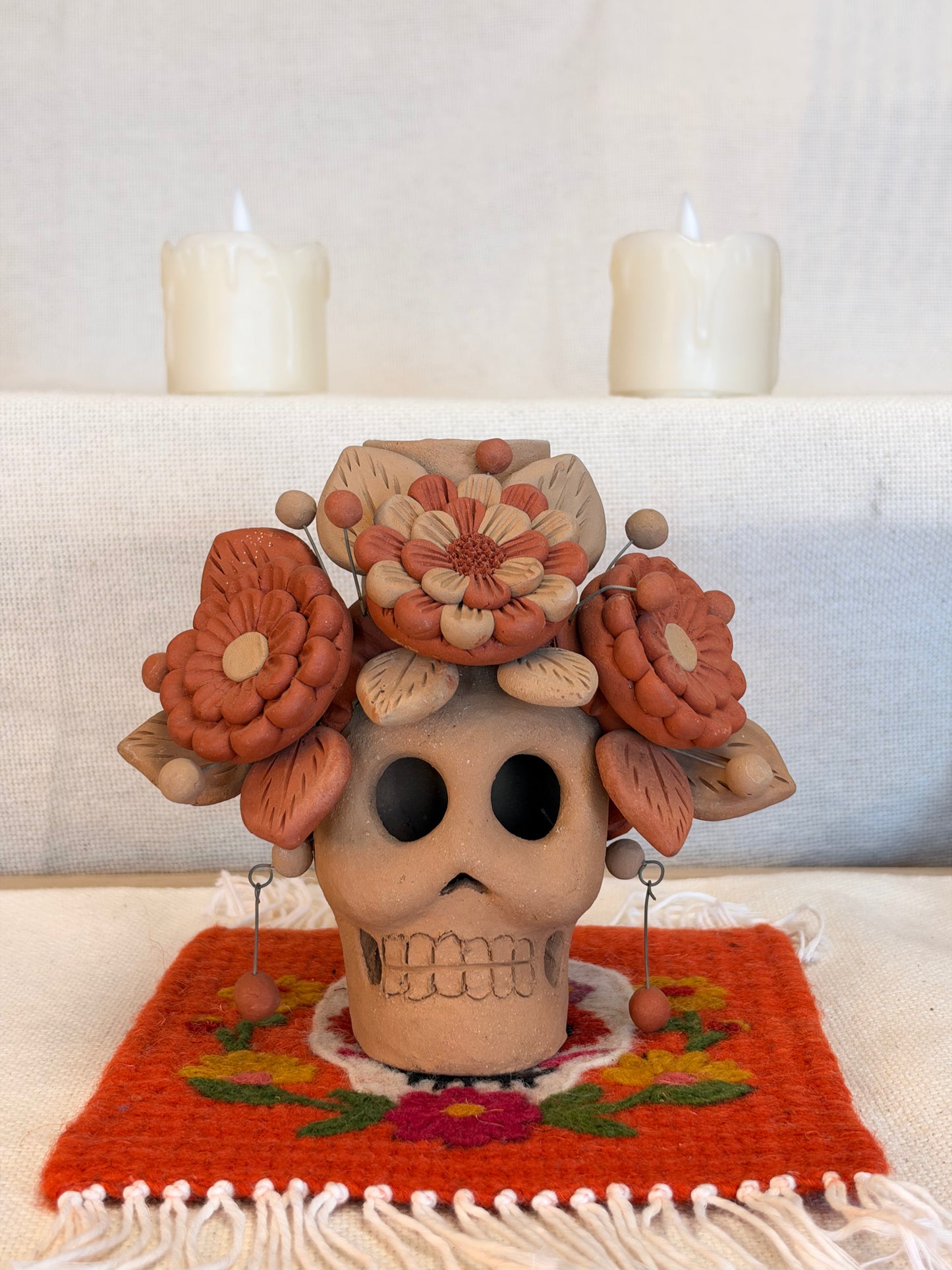 Catrina Filigrana Candle Holder 6" (U)