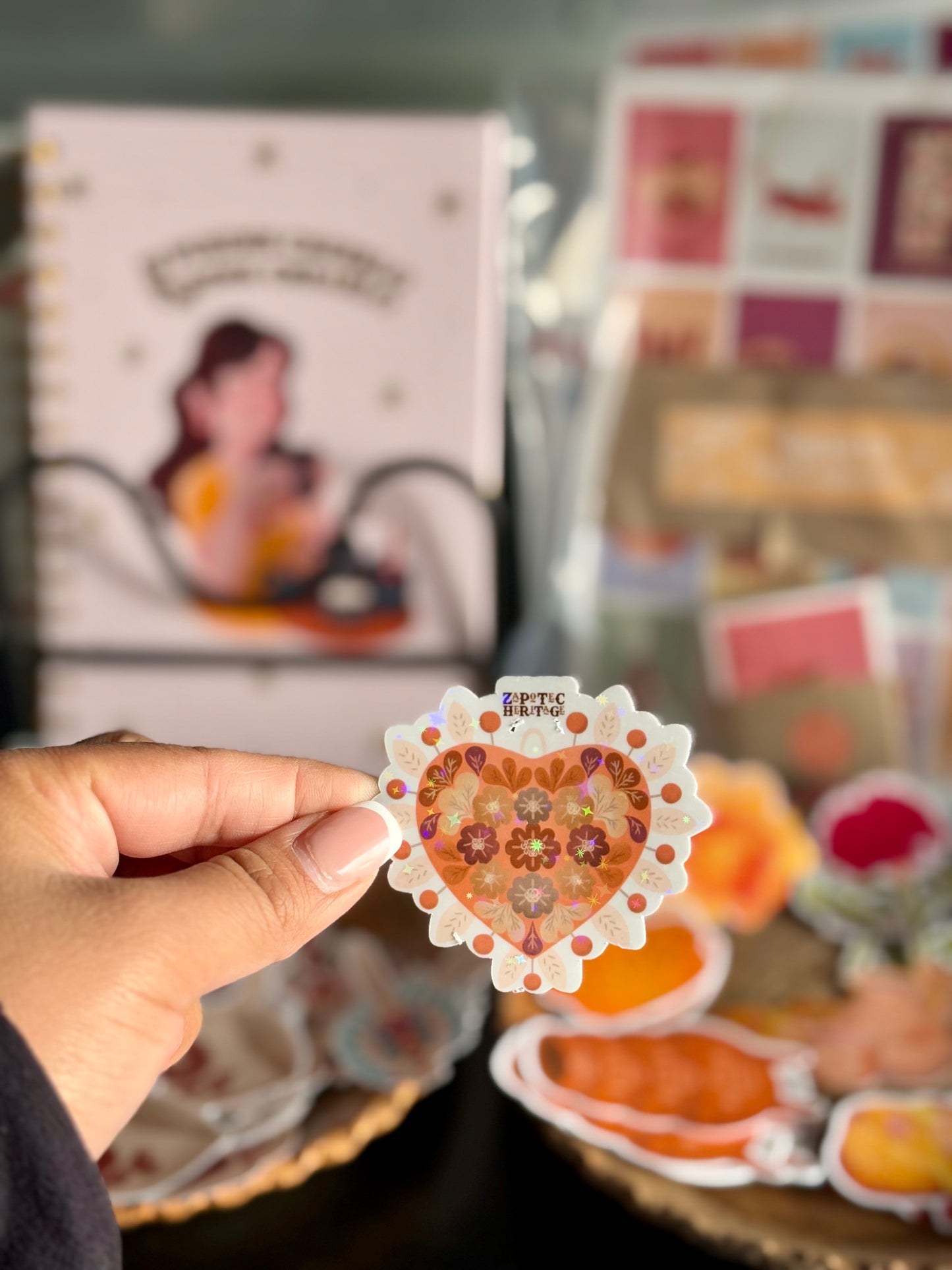 FILIGRANA HEART WALL DECOR STICKER-FALL COLOR