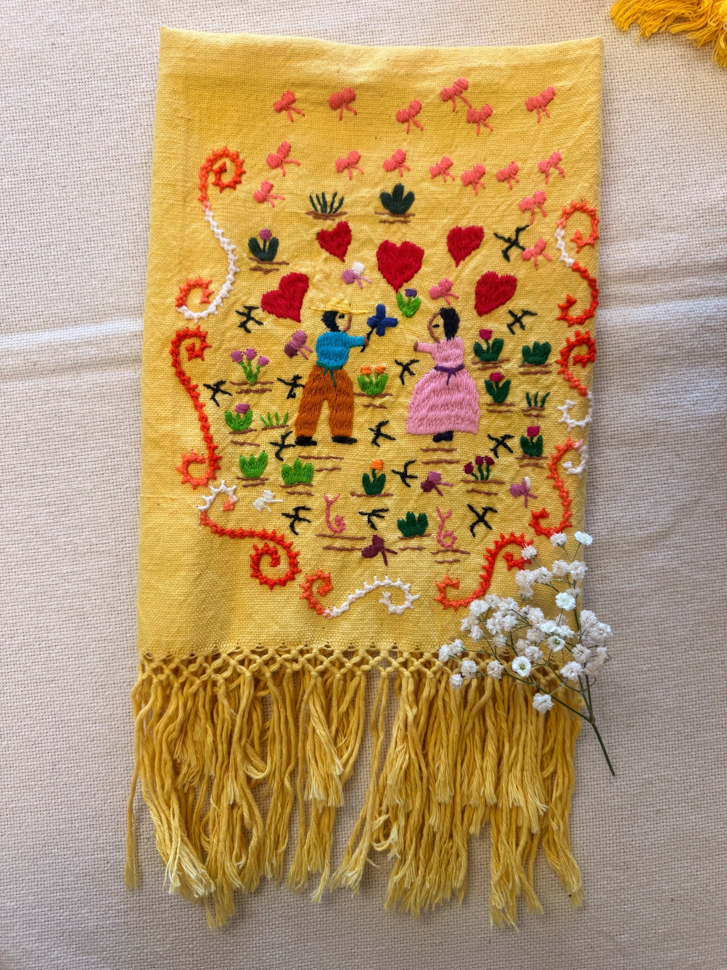 Servilleta de Historia "Amor Entre Flores"