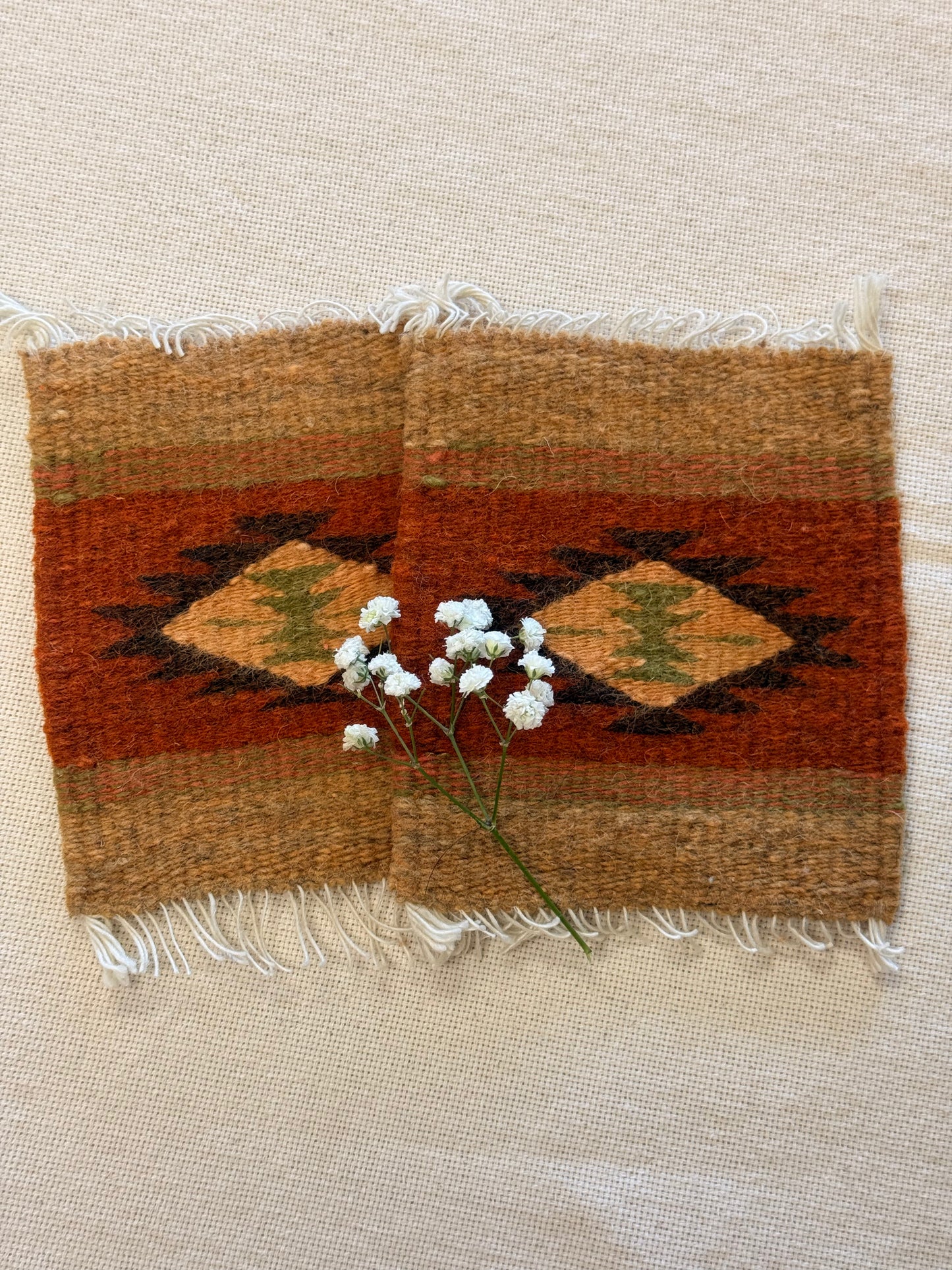 "Elena" Wool Coaster 5''