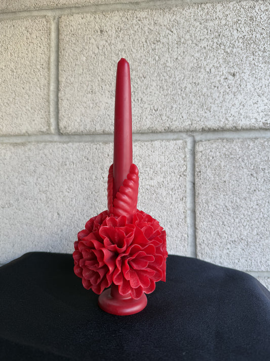 Red clavel candle/ Vela roja
