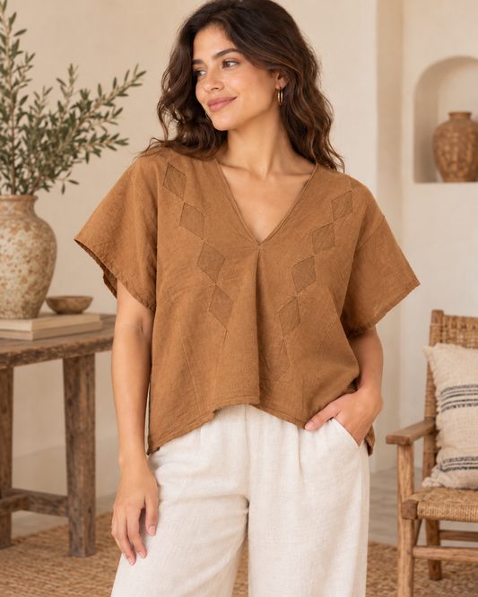 Crop Top Beige