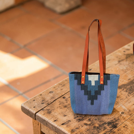 Blue Handwoven bag