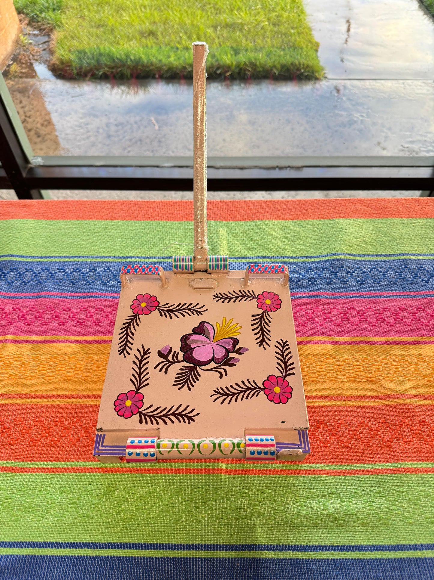 Pink Floral Tortilla Press 8.5''