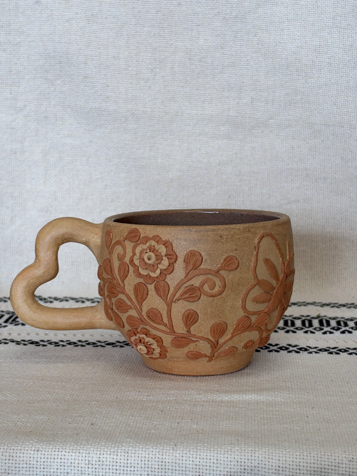Butterfly Heart Handle Mug
