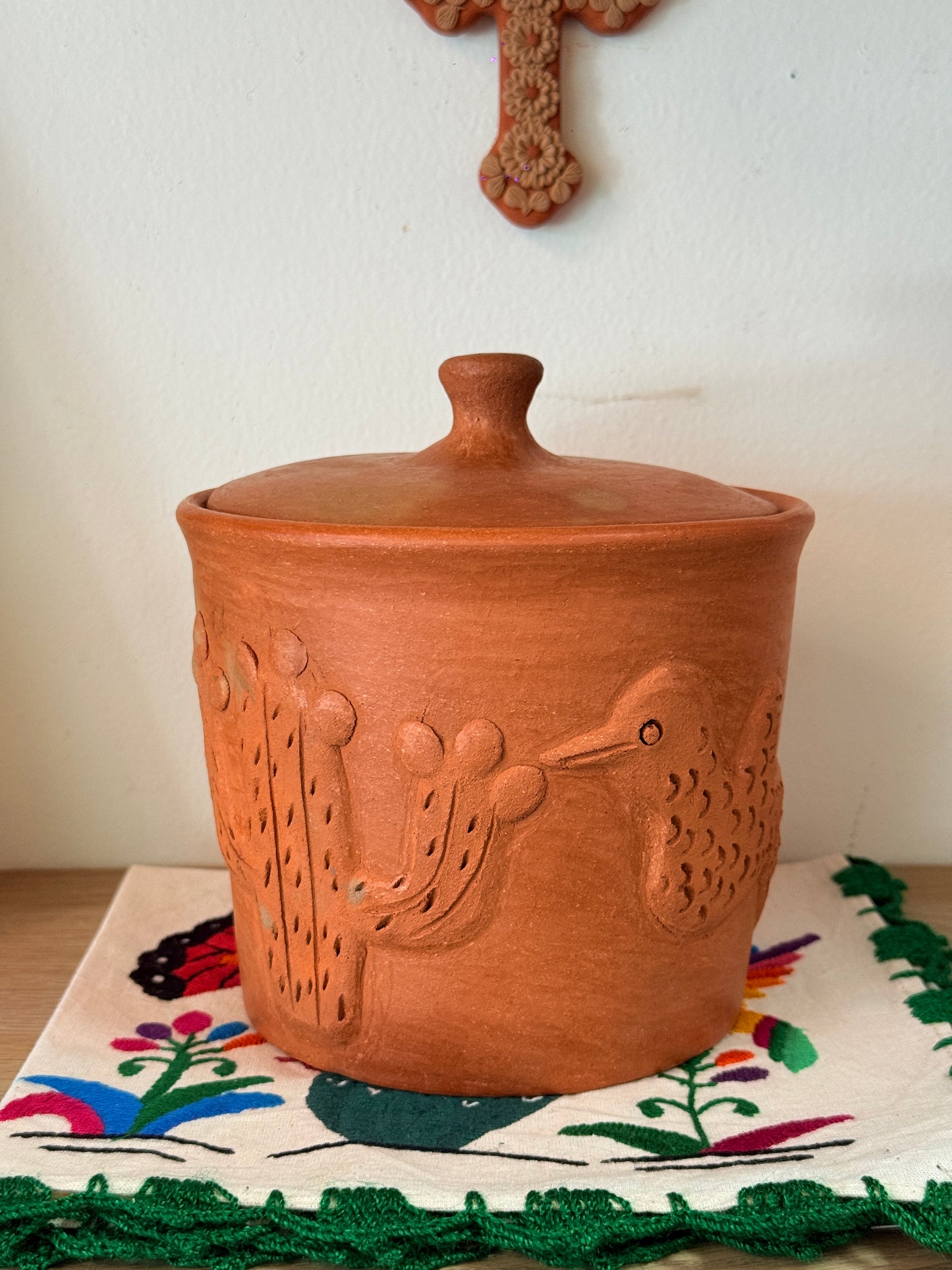 Luna Hummingbird Storage Jar “P”