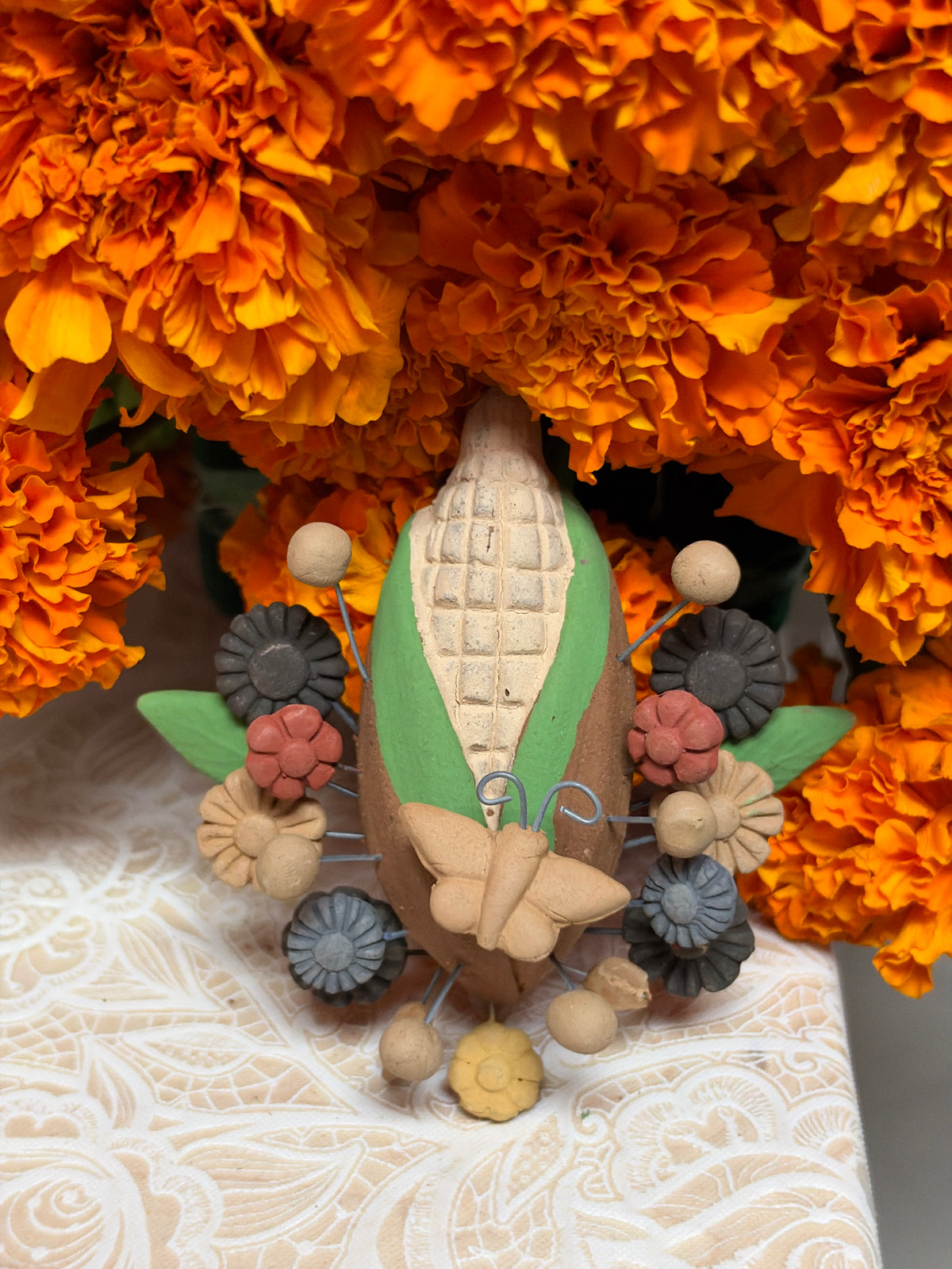 Natural Corn Wall Decor 3”