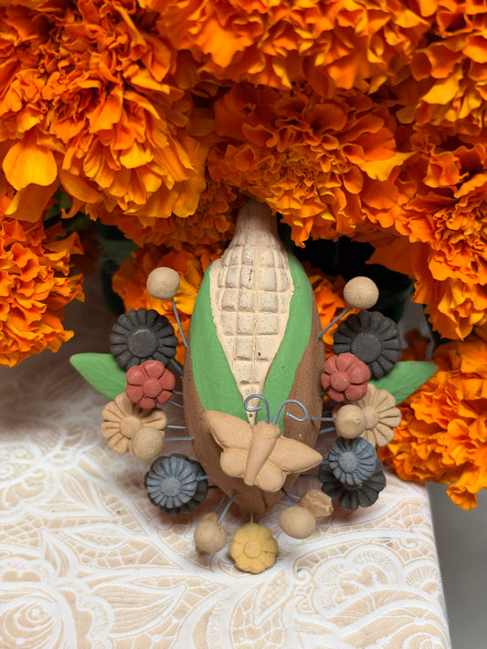 Natural Corn Wall Decor 3”