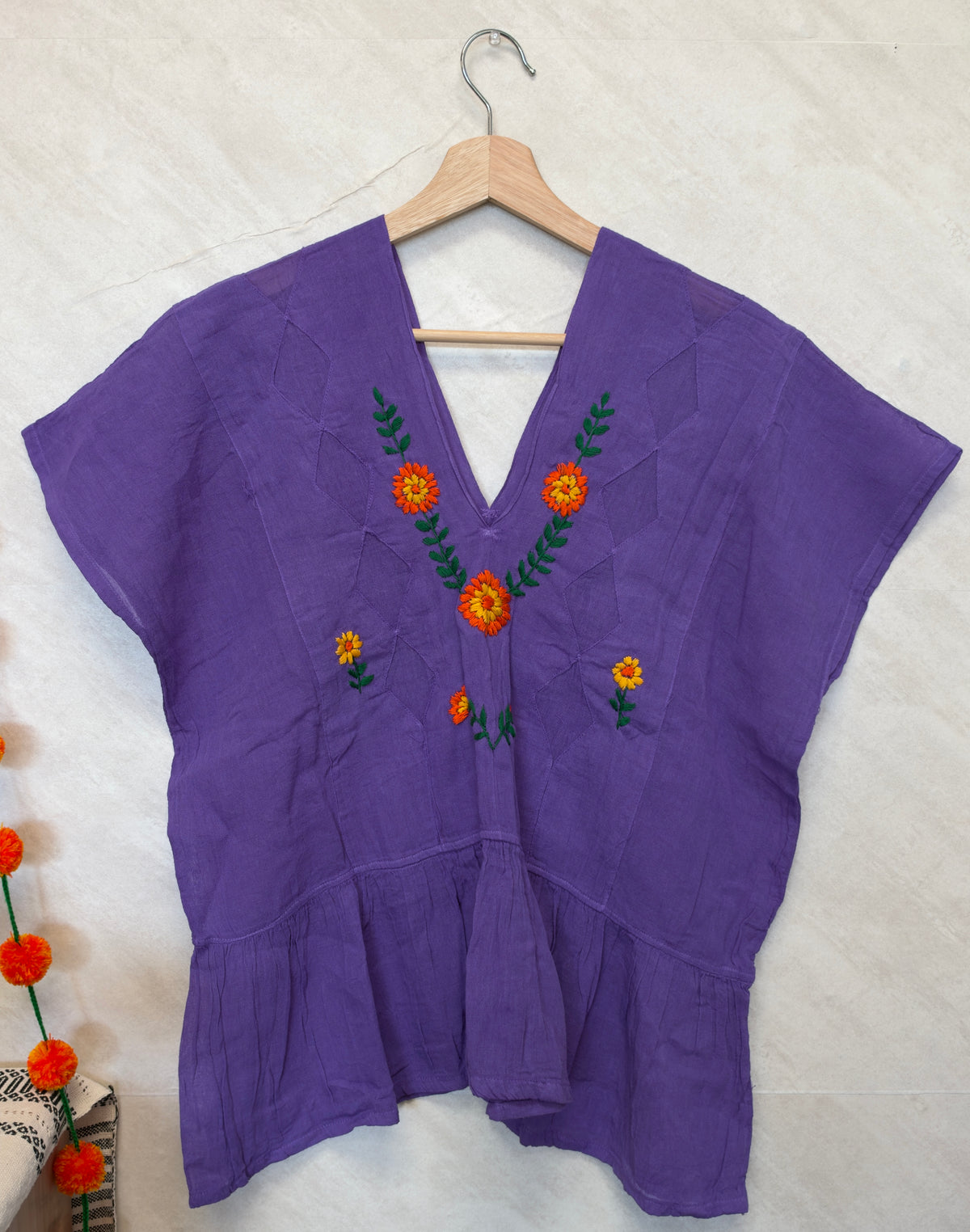 Purple Cempasuchil Blouse XL