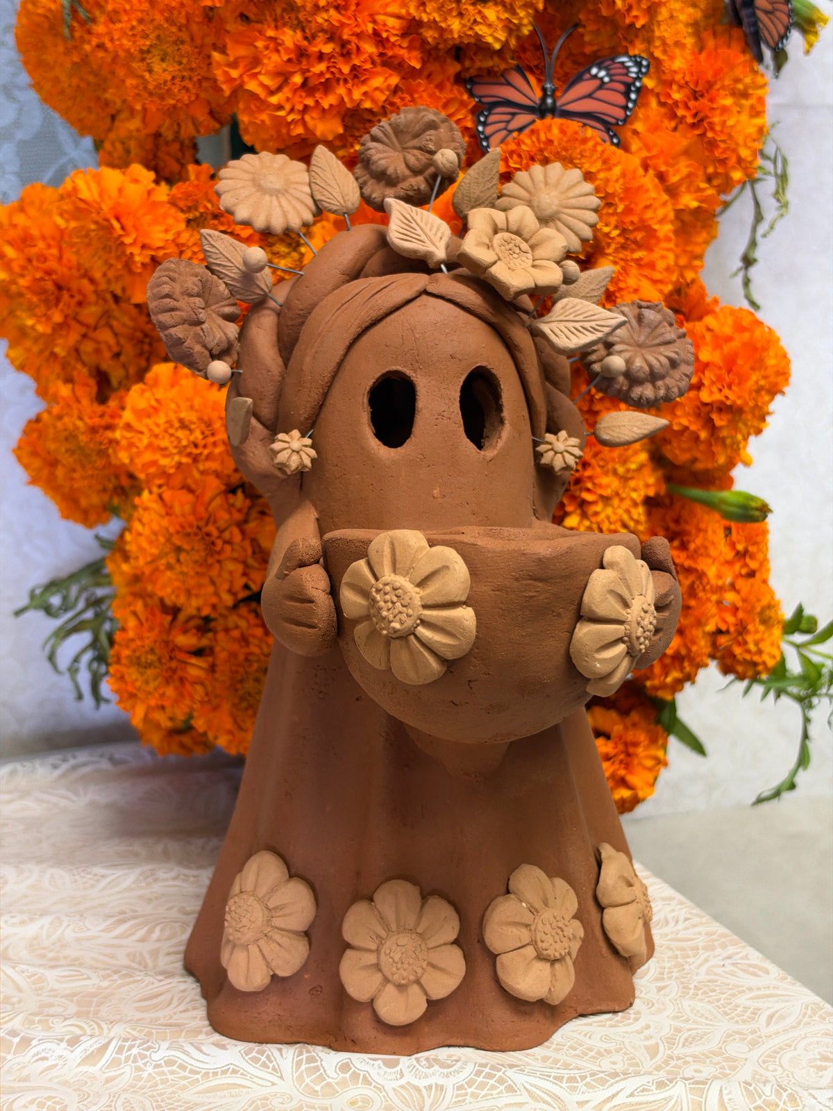 Fantasmita Corazon de Flores 9”
