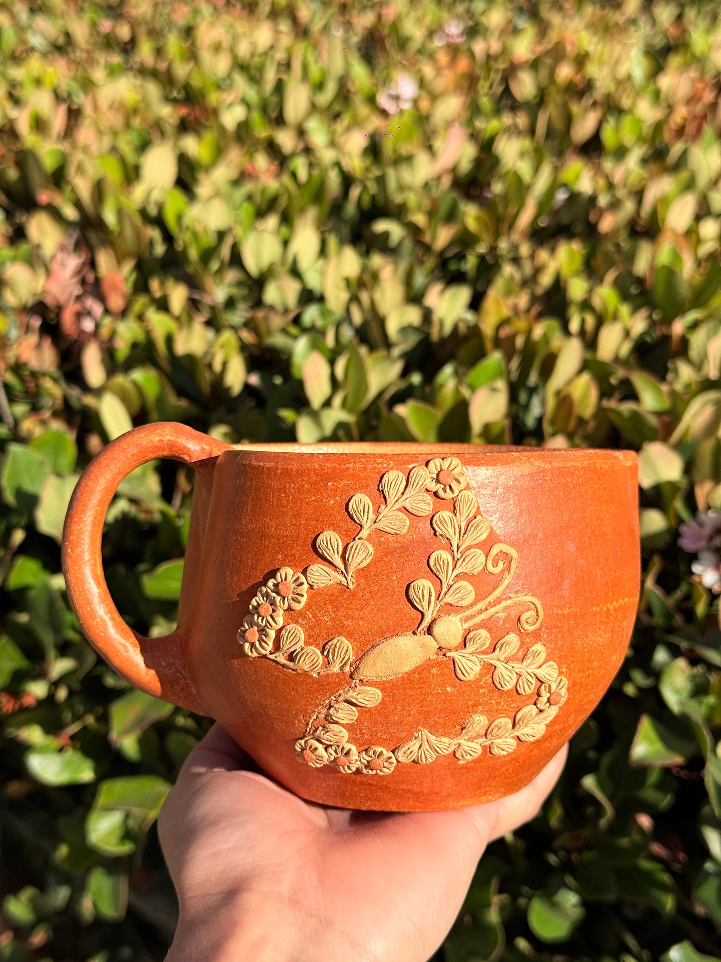 “Melissa” Red Butterfly Mug