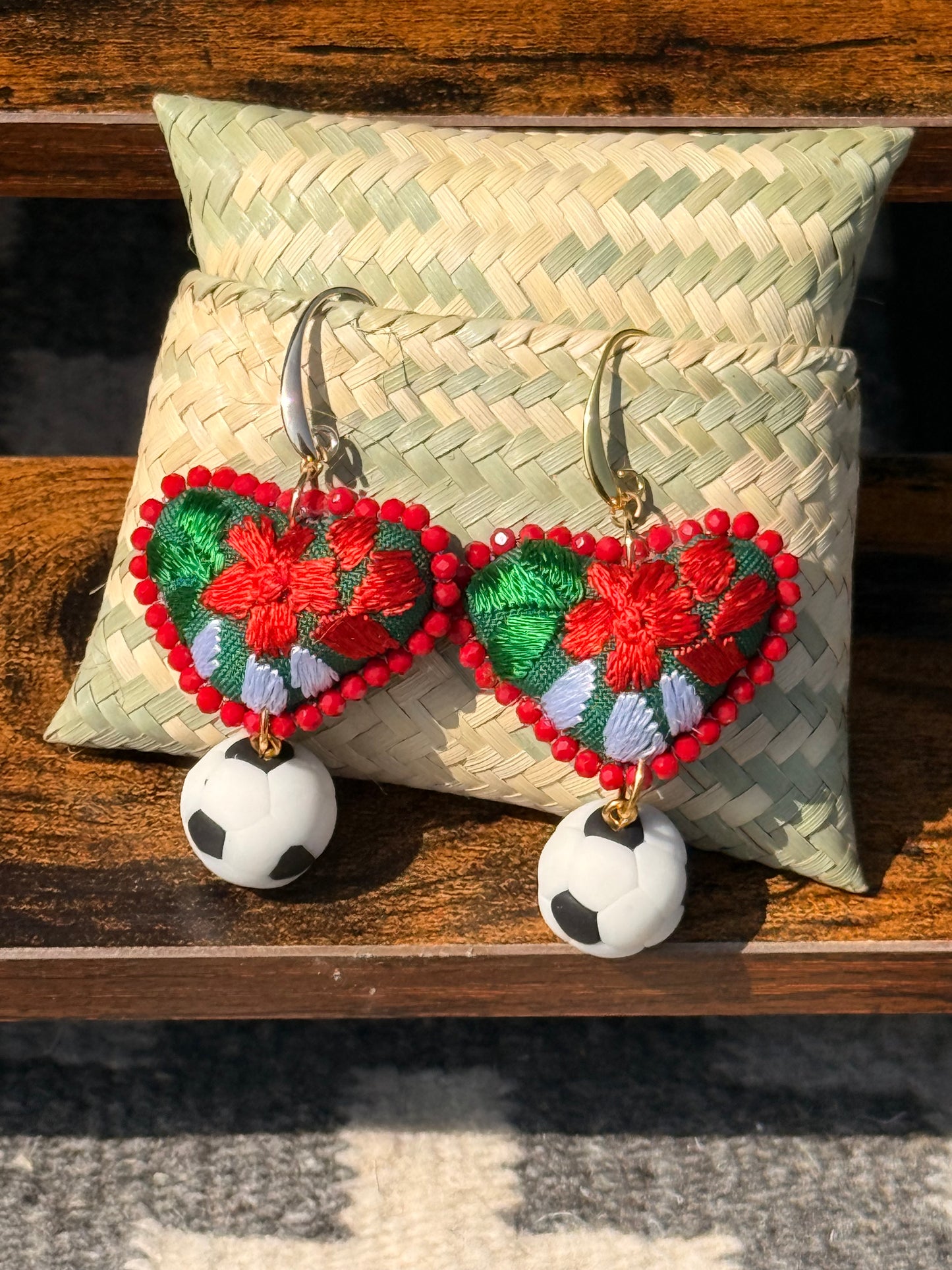 Viva Mexico Earrings Embroidered