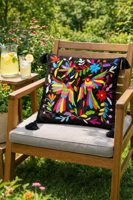 Colorful Otomi Pillowcase