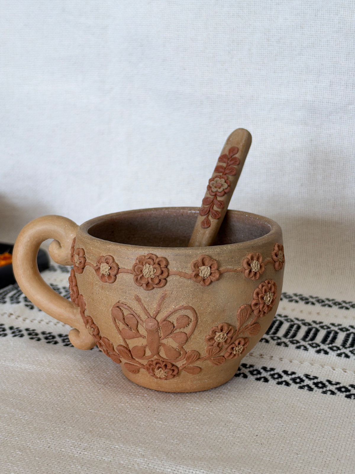 Butterfly with Flowers Mug