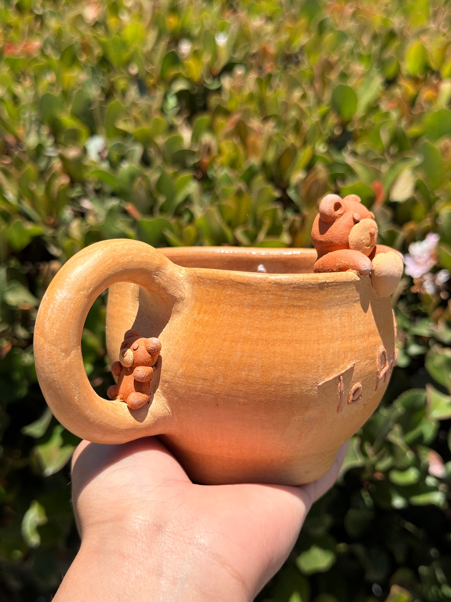 “Te Amo” Natural Heart Bear Mug