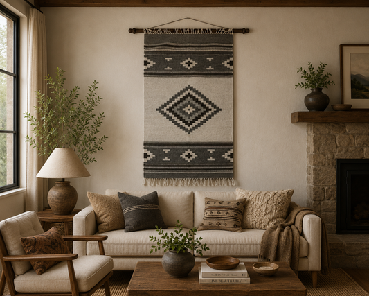 Gray Diamond Rug 5 ft.