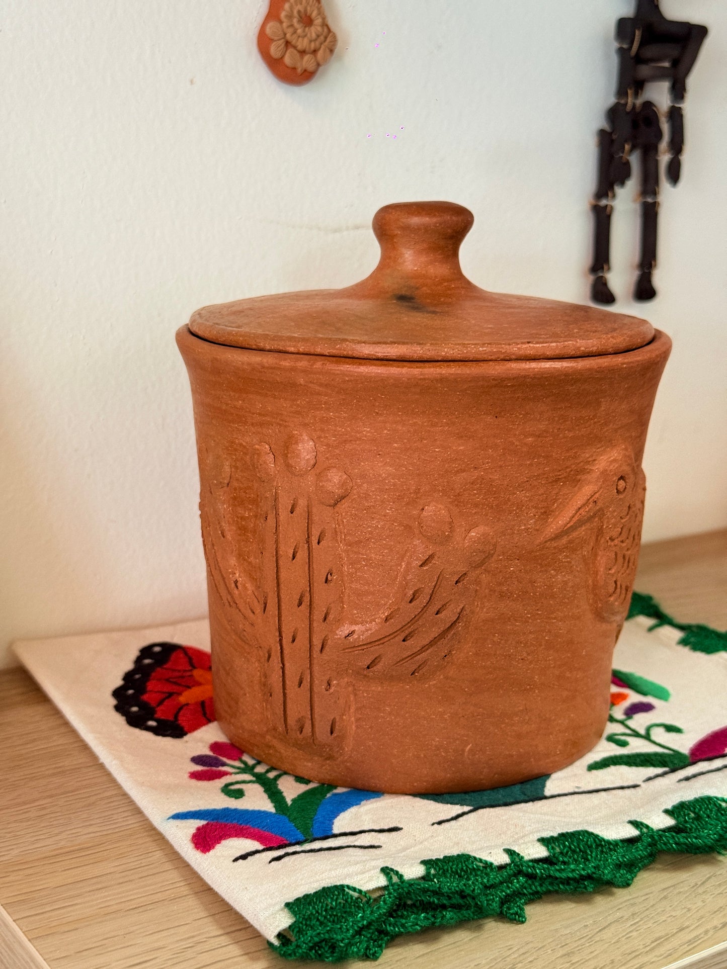 Luna Hummingbird Storage Jar “J”