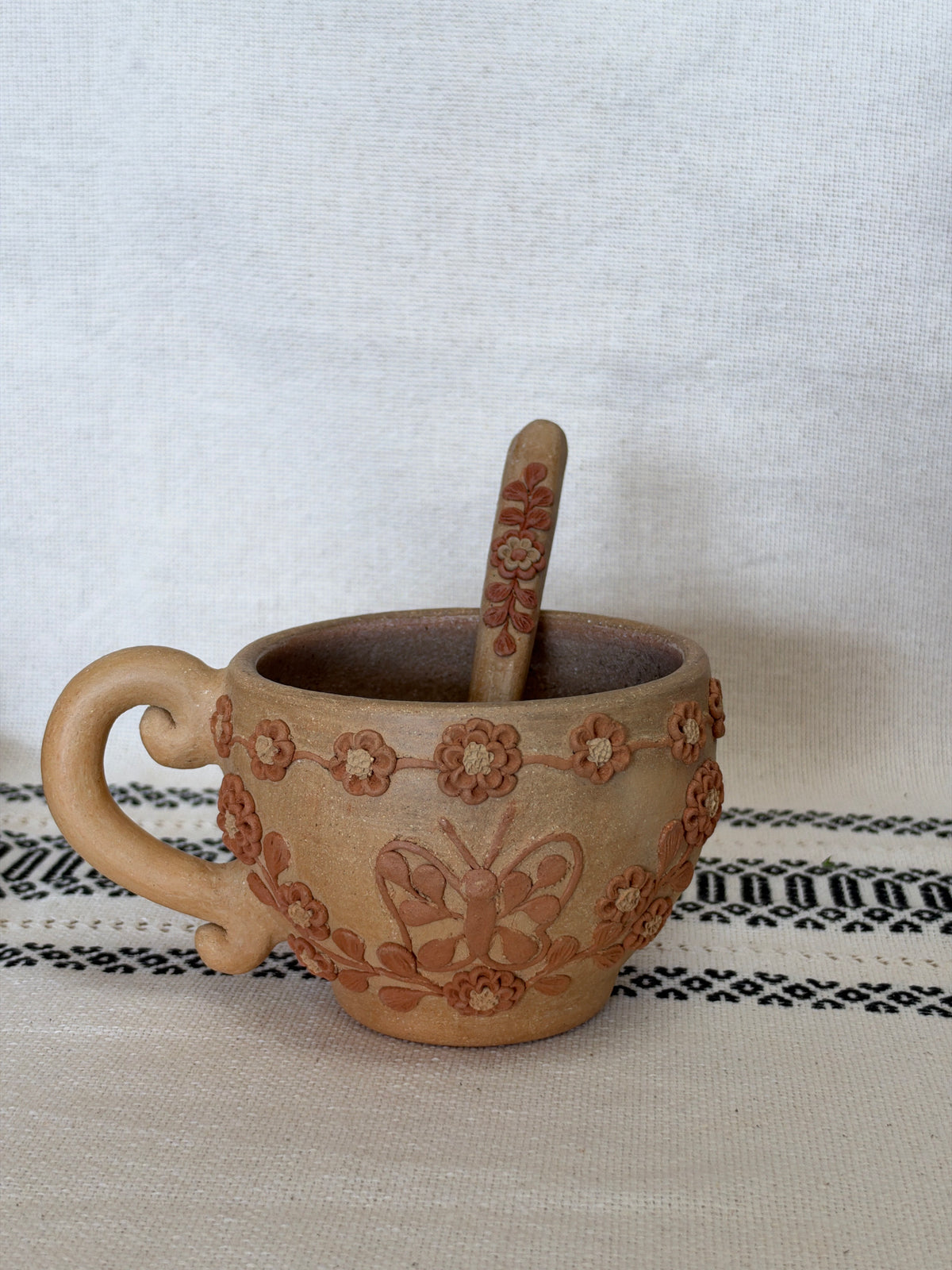 Butterfly with Flowers Mug