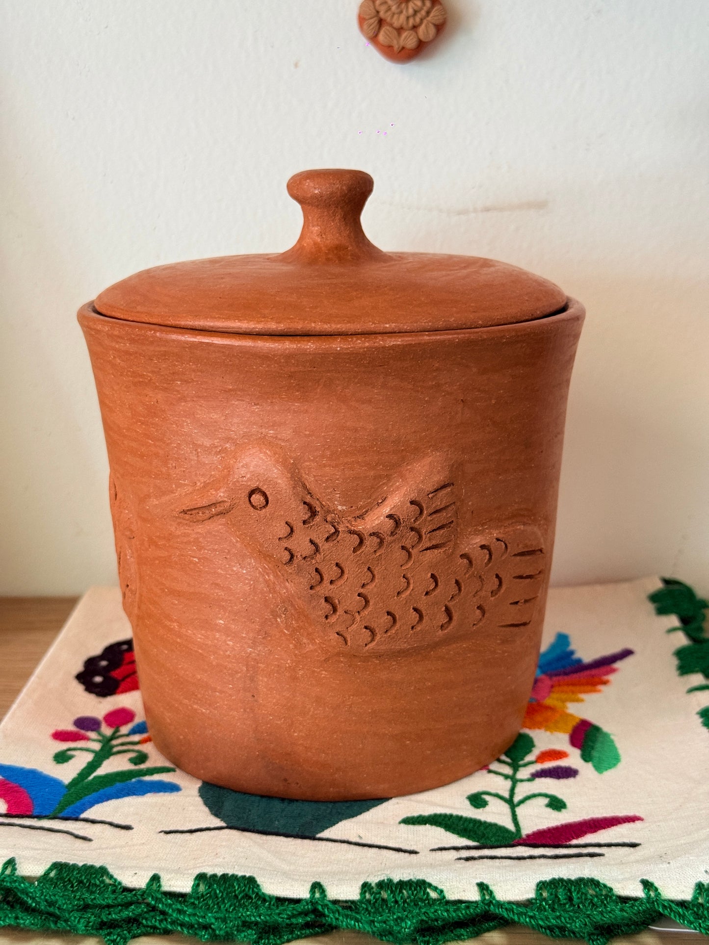 Luna Hummingbird Storage Jar “H”